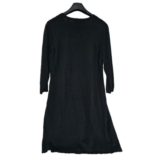 Calvin Klein Dress Sweater Sheath Womens size XL Knee Length Midi Black - Picture 3 of 10